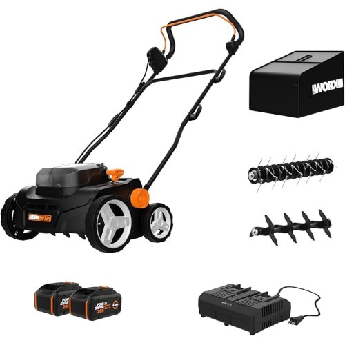 Worx Nitro 40V Cordless 14" Lawn Dethatcher w/ Brushless Motor,2-in-1 Dethatcher