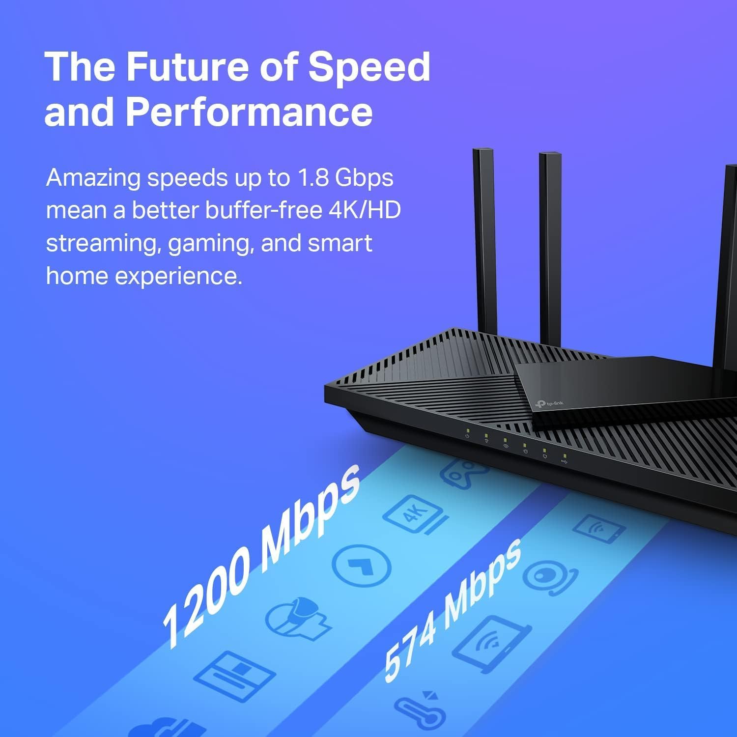 TP-Link AX1800 WiFi 6 Router (Archer AX21) thumbnail