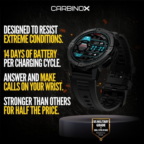 CARBINOX X-Ranger Smart Watch (Answer/Make Calls) thumbnail
