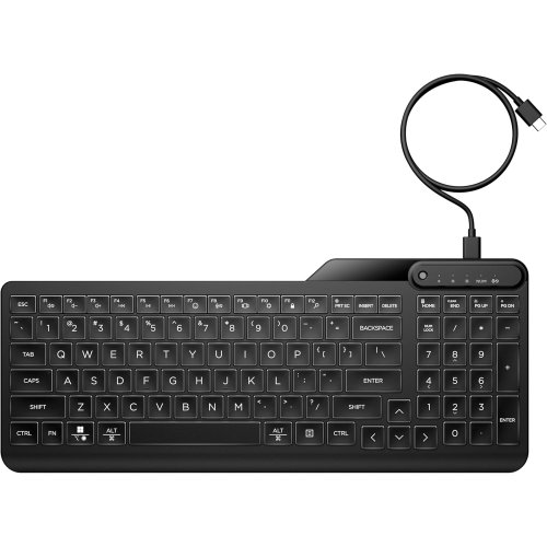 HP 400 Backlit Wired Keyboard (Ash Wired)
