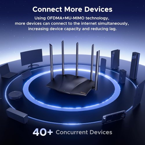 Tenda WiFi 6 Router, AX3000 Dual Band Gigabit Wireless Router for Home thumbnail