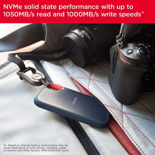 SanDisk 2TB Extreme Portable SSD - Up to 1050MB/s, USB-C, USB 3.2 Gen 2 thumbnail