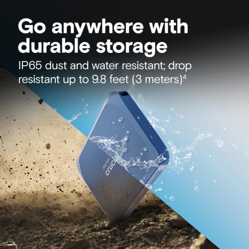 Crucial X10 1TB Portable SSD, Up to 2,100MB/s, USB 3.2 USB-C thumbnail
