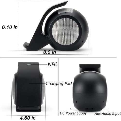 CENSHI Bluetooth Speaker Wireless Charger 2 in 1,Wireless Charging Station