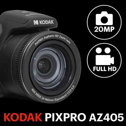 KODAK PIXPRO AZ405-BK 20MP Digital Camera 40X Optical Zoom 24mm Wide Angle Lens thumbnail