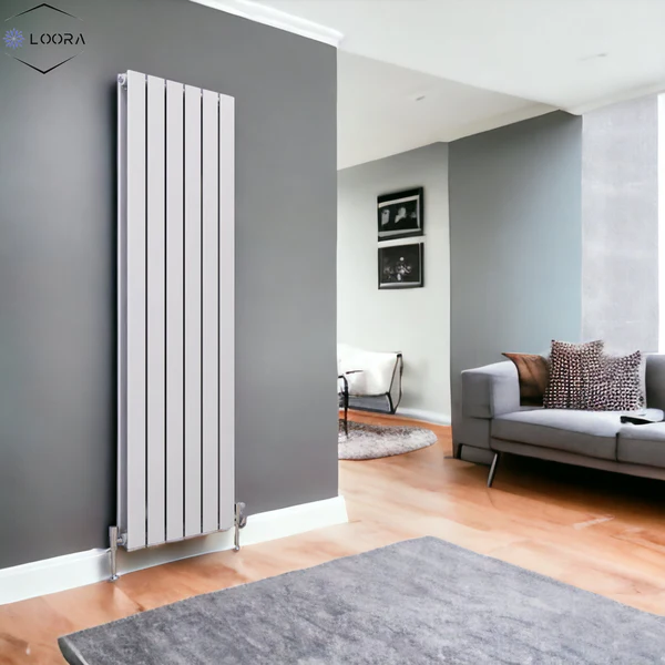 Vertical Designer Flat Panel Tall Home Radiator 1800x420mm Double White & Anthracite