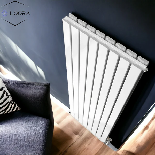 Vertical Designer Flat Panel Tall Home Radiator 1800x560mm Double White & Anthracite thumbnail