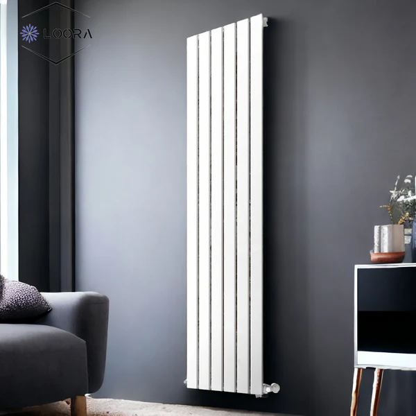 Vertical Designer Flat Panel Tall Home Radiator 1600x420mm Single White & Anthracite