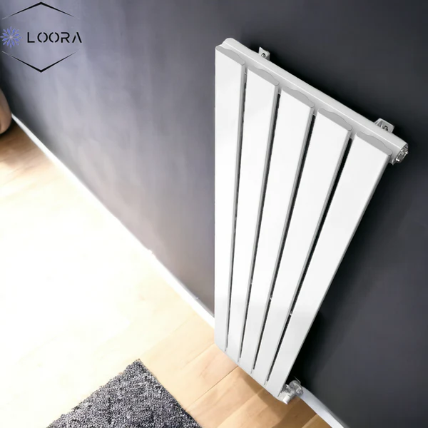 LOORA Vertical Designer Flat Panel Tall Home Radiator 1800x350mm Single White & Anthracite thumbnail