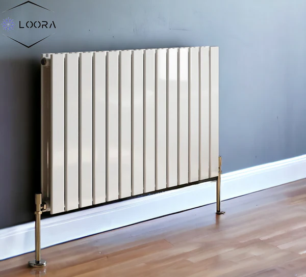 Horizontal Designer Flat Panel Wall Home Radiator 600x1050mm Double White & Anthracite