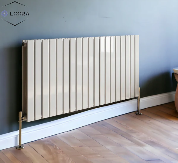Horizontal Designer Flat Panel Wall Home Radiator 600x1470mm Double White & Anthracite