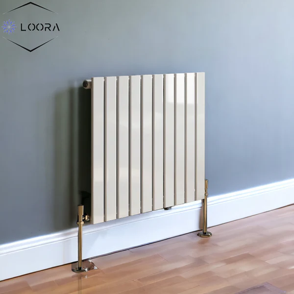 LOORA Horizontal Designer Flat Panel Wall Home Radiator 600x700mm Single White & Anthracite