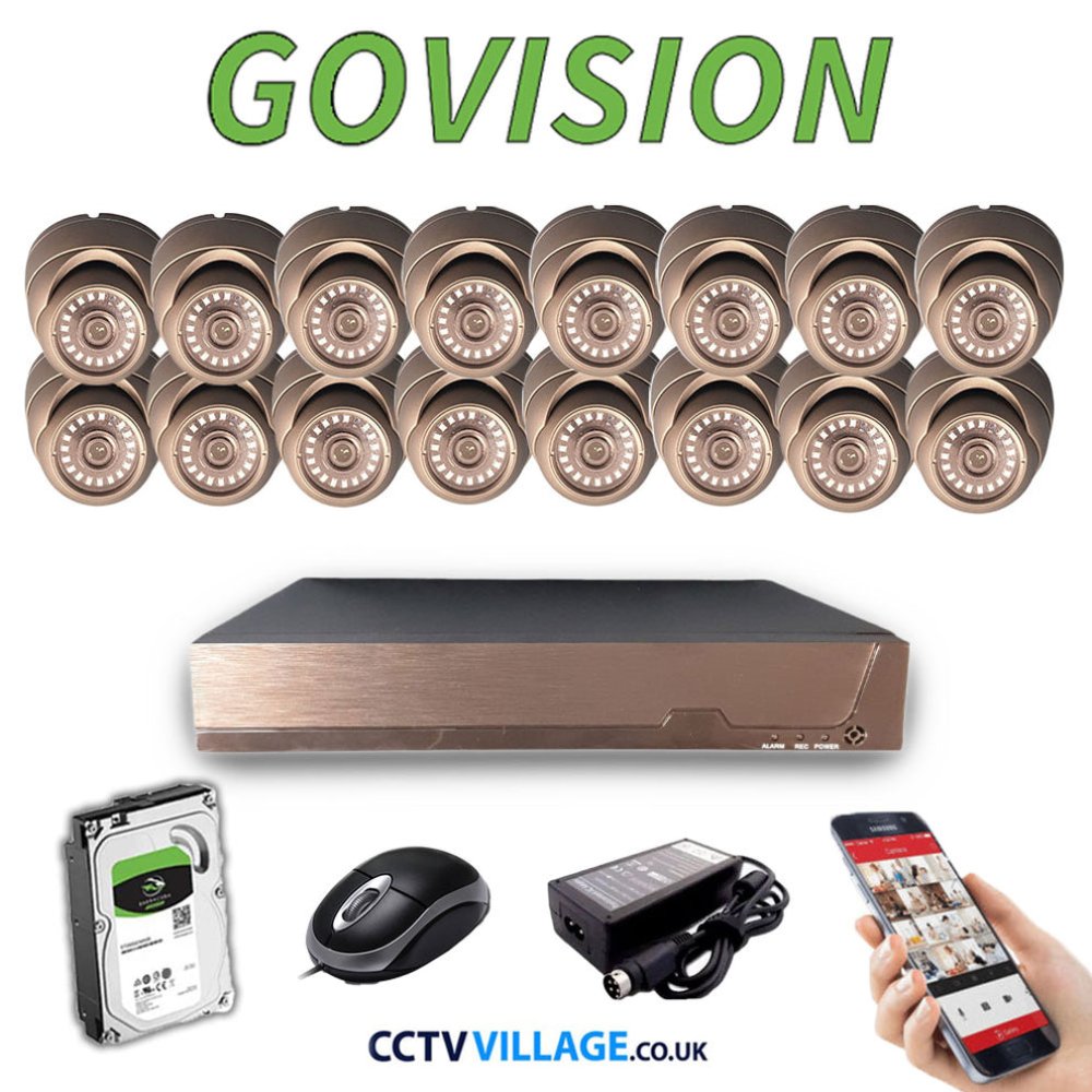 Govision 2MP CCTV System with 16CH DVR