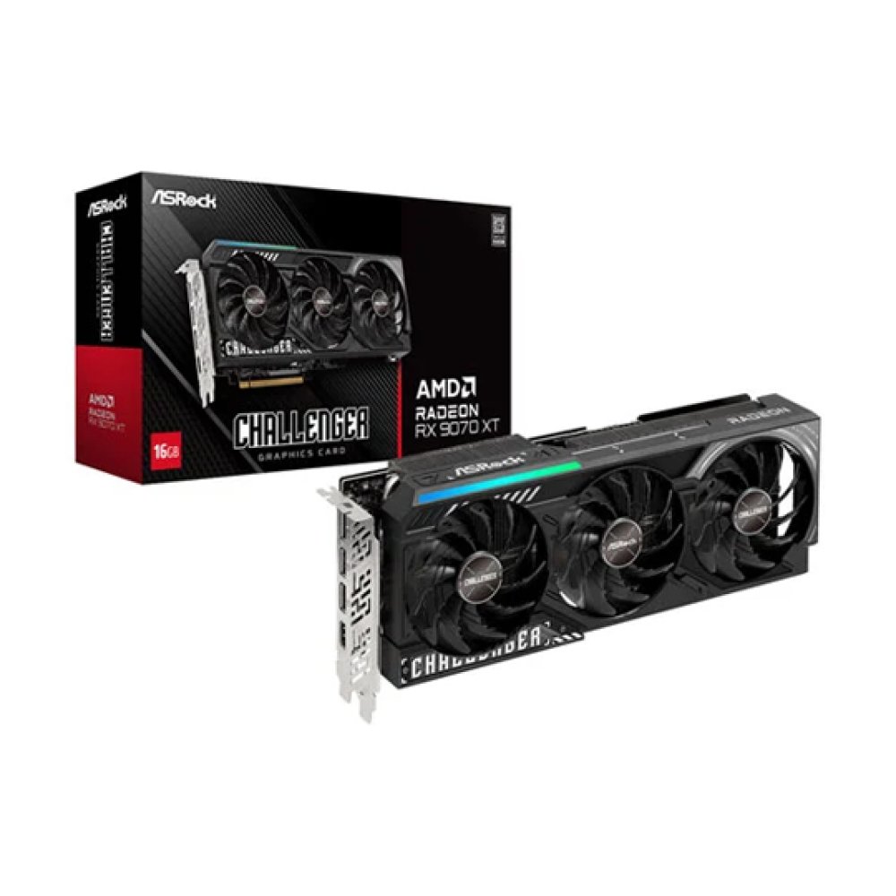 Open Box ASRock AMD Radeon RX 9070 XT Challenger 16GB Graphics Card