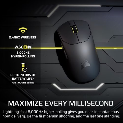 CORSAIR SABRE V2 Pro Ultralight Wireless Gaming Mouse Black thumbnail