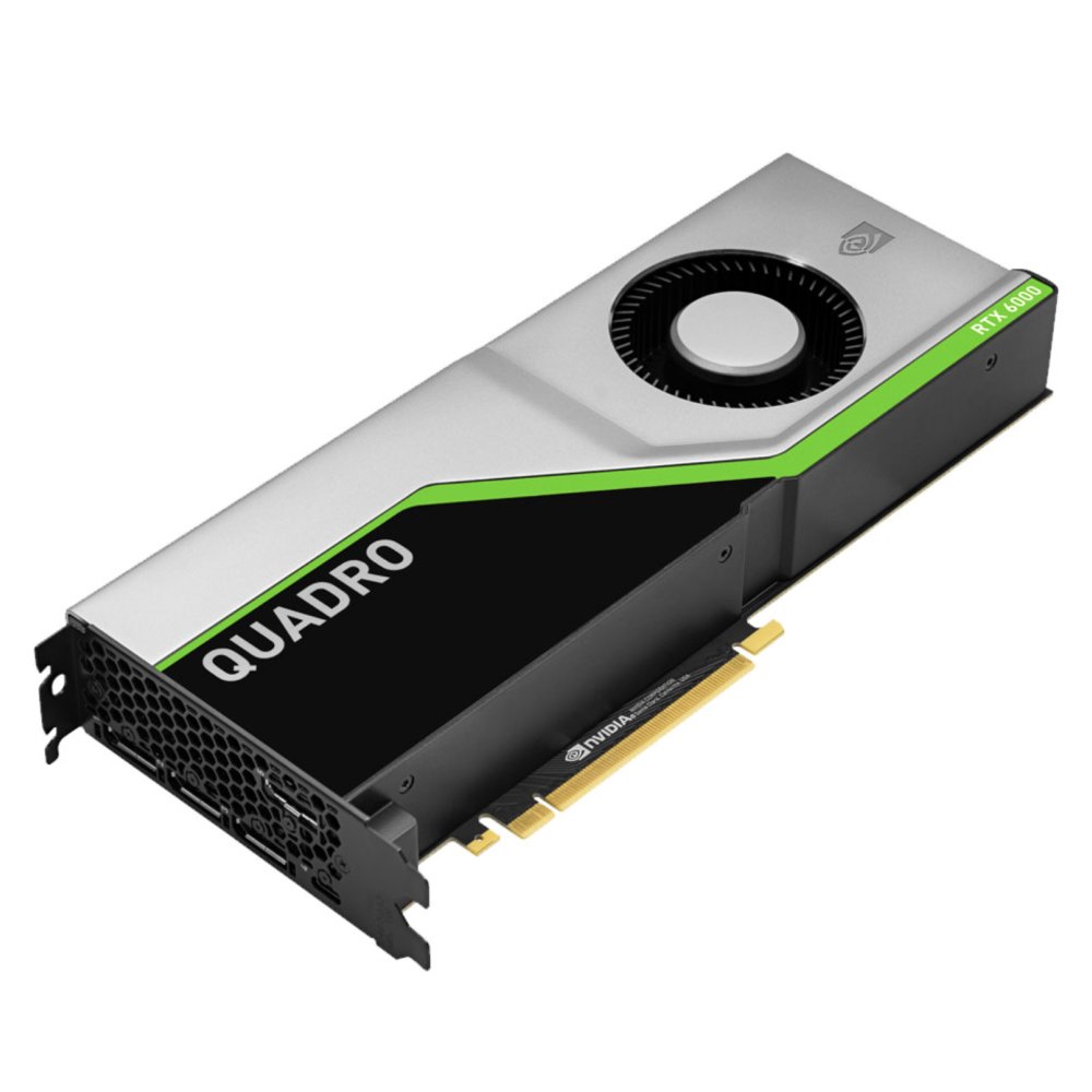 24GB PNY NVIDIA Quadro RTX 6000, Turing, 4608 CUDA, 576 Tensor, 72 RT Cores, GDDR6, 16.3 TFLOPS FP32