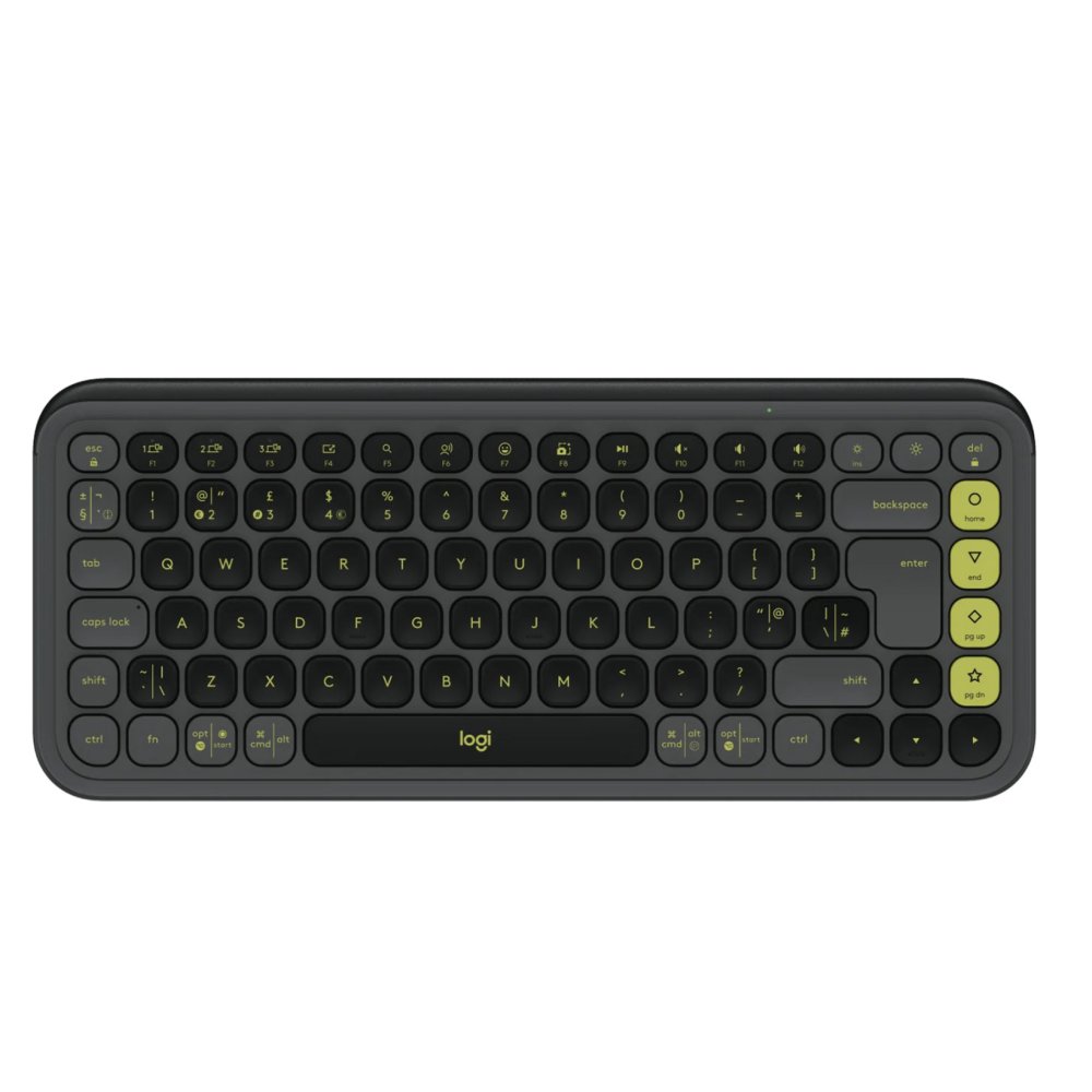 Logitech POP Icon Keys Wireless Mini Keyboard UK English - Graphite/Green