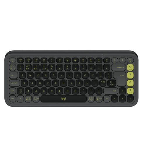 Logitech POP Icon Keys Wireless Mini Keyboard UK English - Graphite/Green