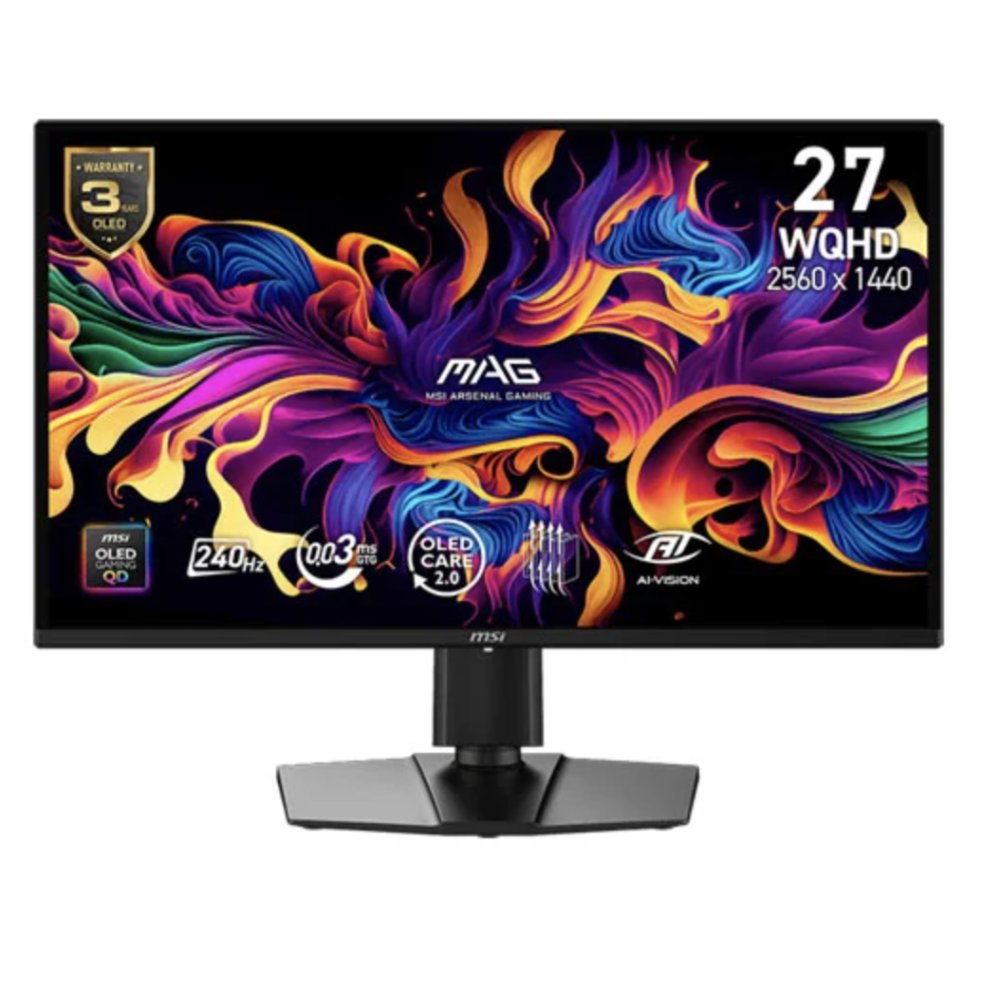 MSI MAG 274QP QD-OLED X24 26.5” 2K 240Hz Adaptive Sync HDR Ready Gaming