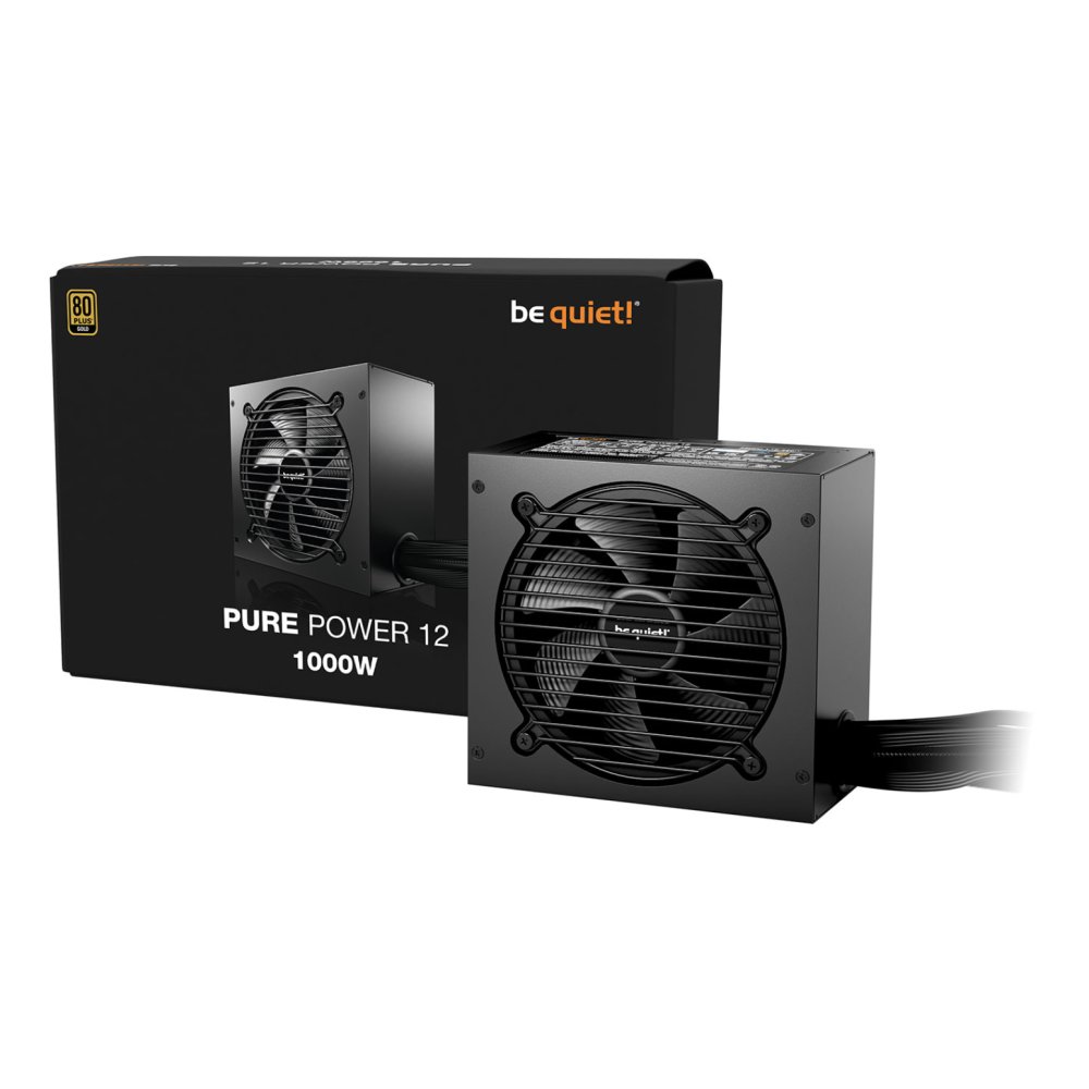 be quiet! Pure Power 12 1000W 80+ Gold PCIE 5.1 Wired Power Supply ATX3.1