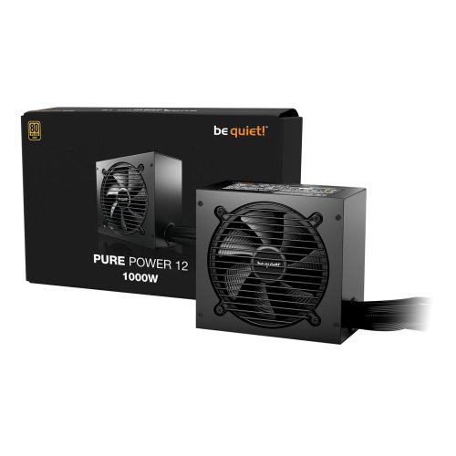 be quiet! Pure Power 12 1000W 80+ Gold PCIE 5.1 Wired Power Supply ATX3.1