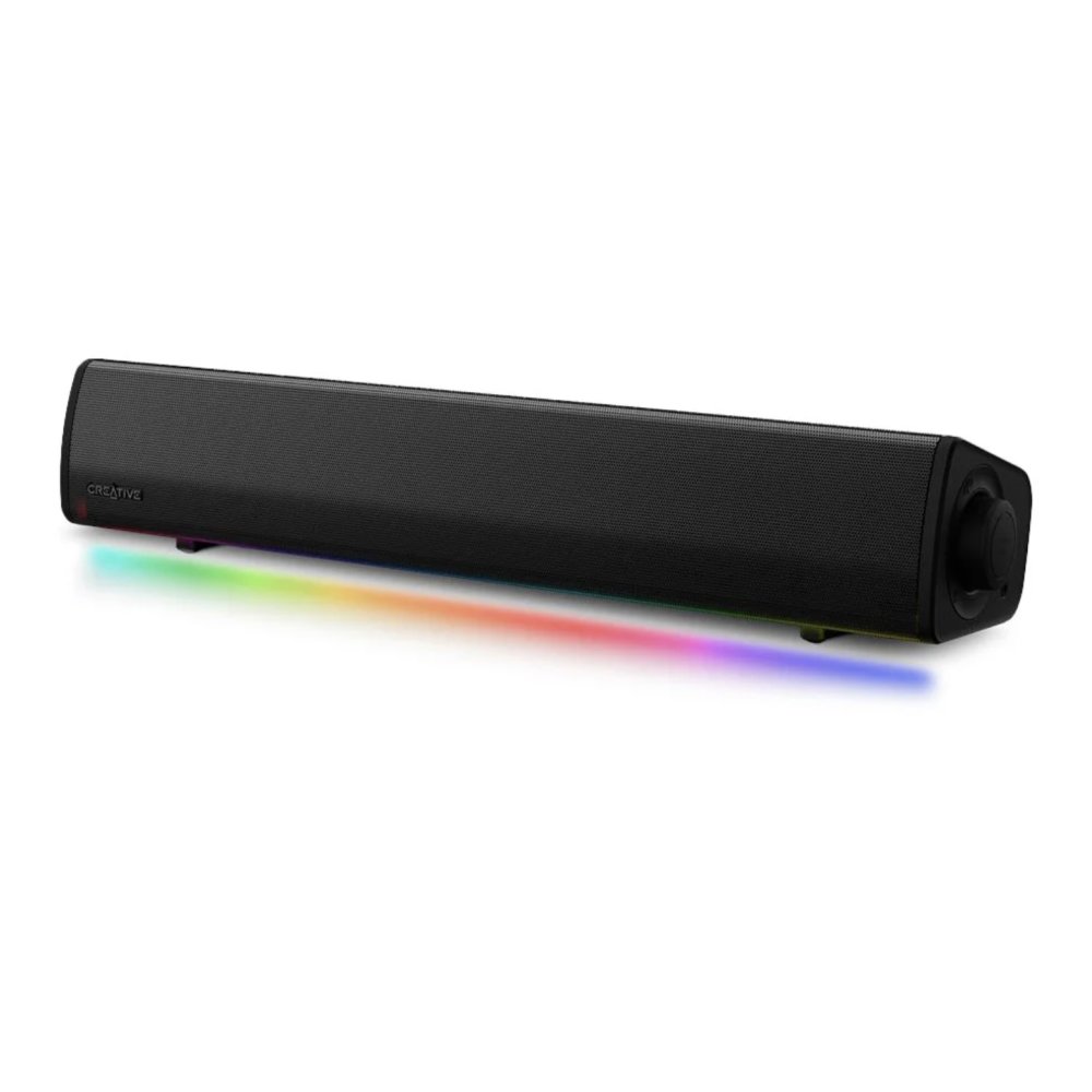 Creative Labs Sound Blaster GS3 Compact RGB Soundbar for Gaming Black