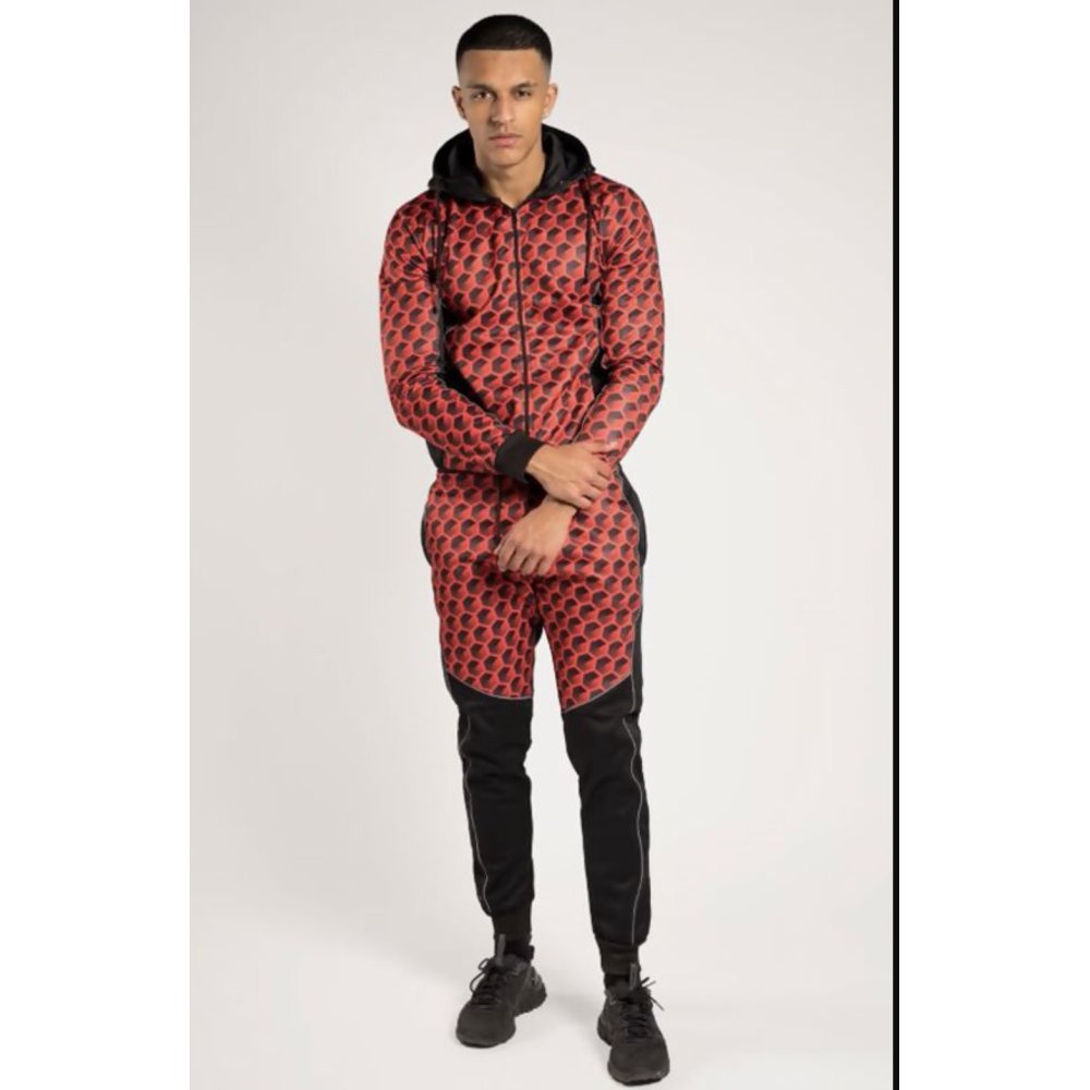Red Ombre Gradient Coloured Tracksuit