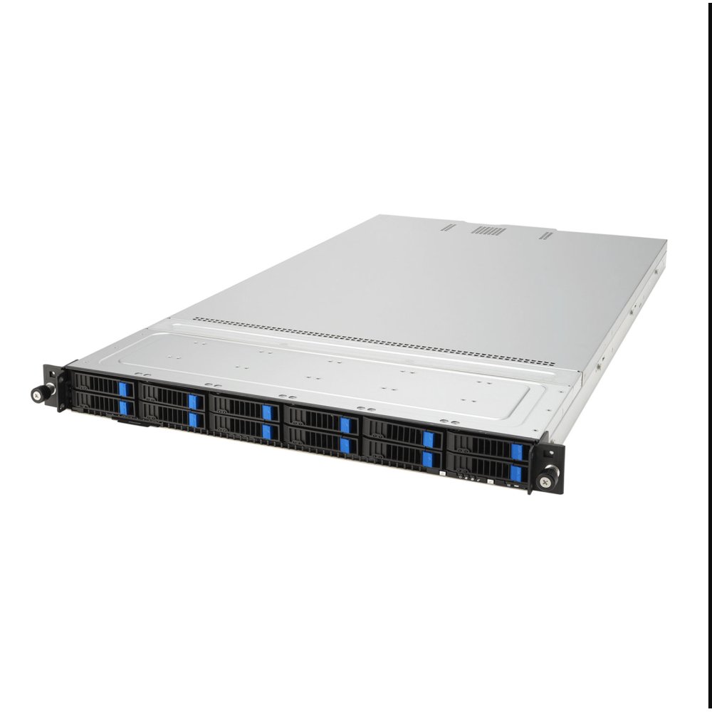 ASUS RS720-E11-RS12U Intel 5th Gen Xeon 1U 12 Bay PCIe Gen5 Barebone Server - 2600W PSU