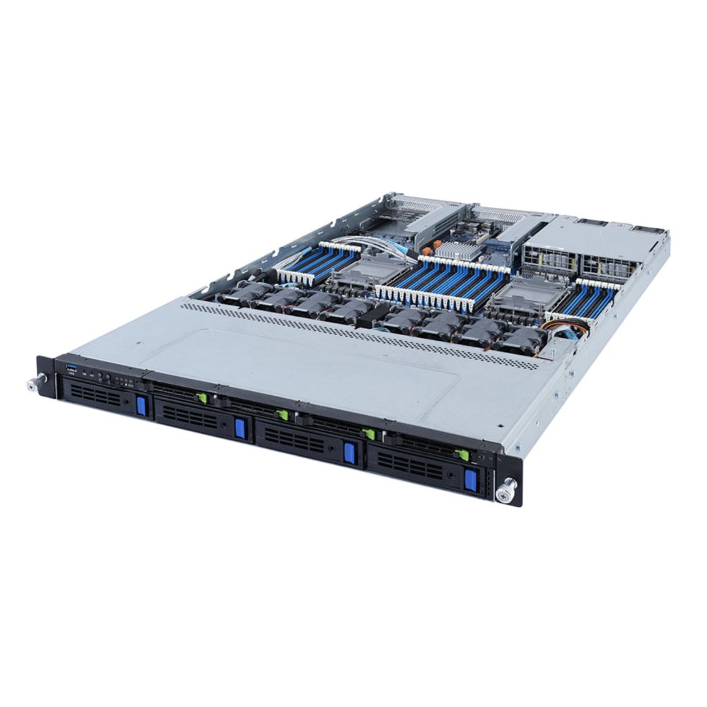 Gigabyte R182-M80 3rd Gen Xeon Ice Lake 1U 2 PCIe Gen4 Barebone Server