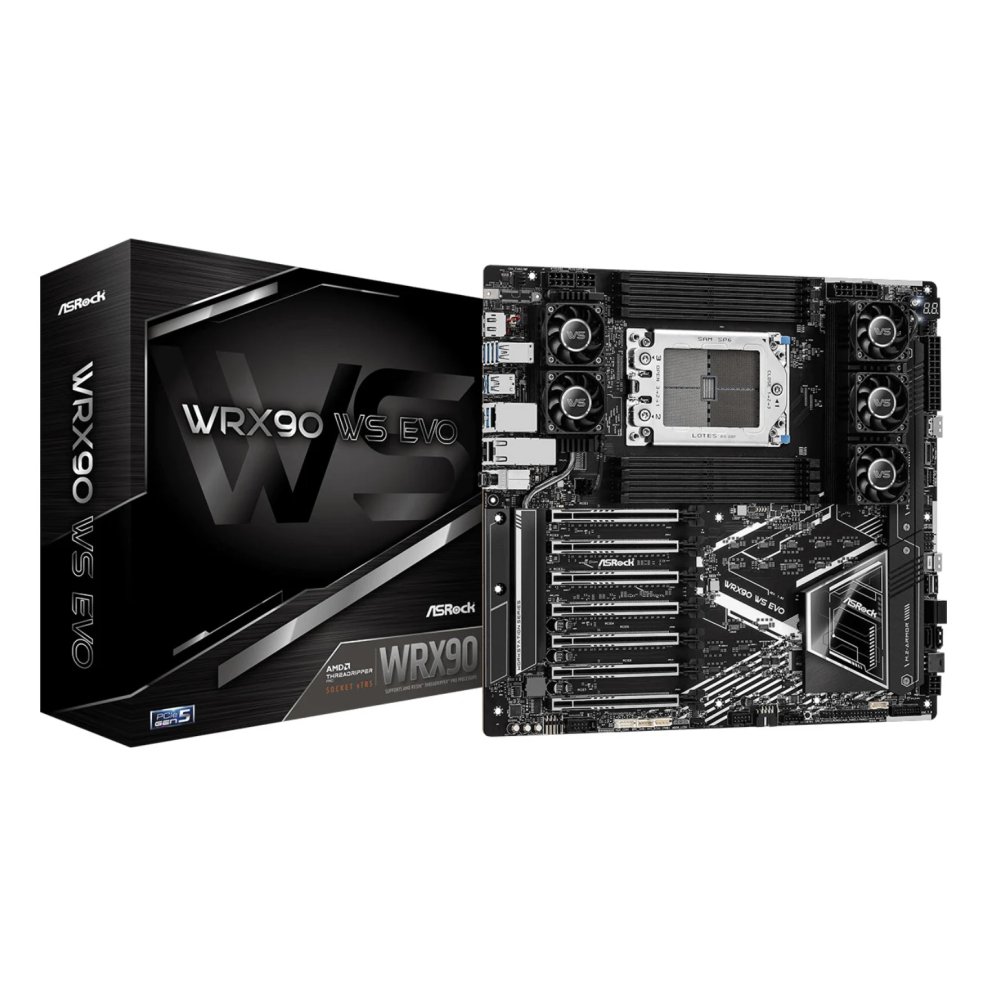 ASRock WRX90 WS EVO Threadripper Pro PCIe 5.0 SSI-EEB Motherboard