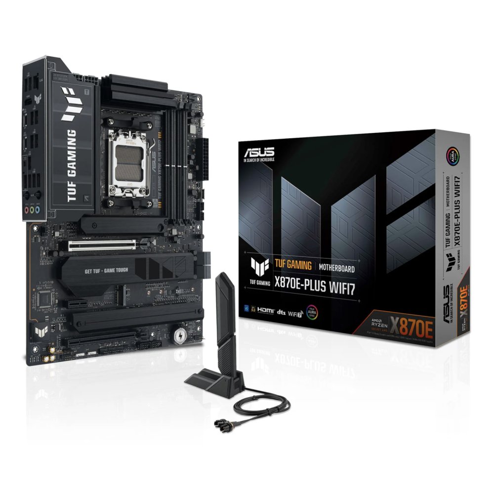 ASUS TUF GAMING X870E-PLUS WIFI7 AM5 DDR5 PCIe 5.0 ATX Motherboard
