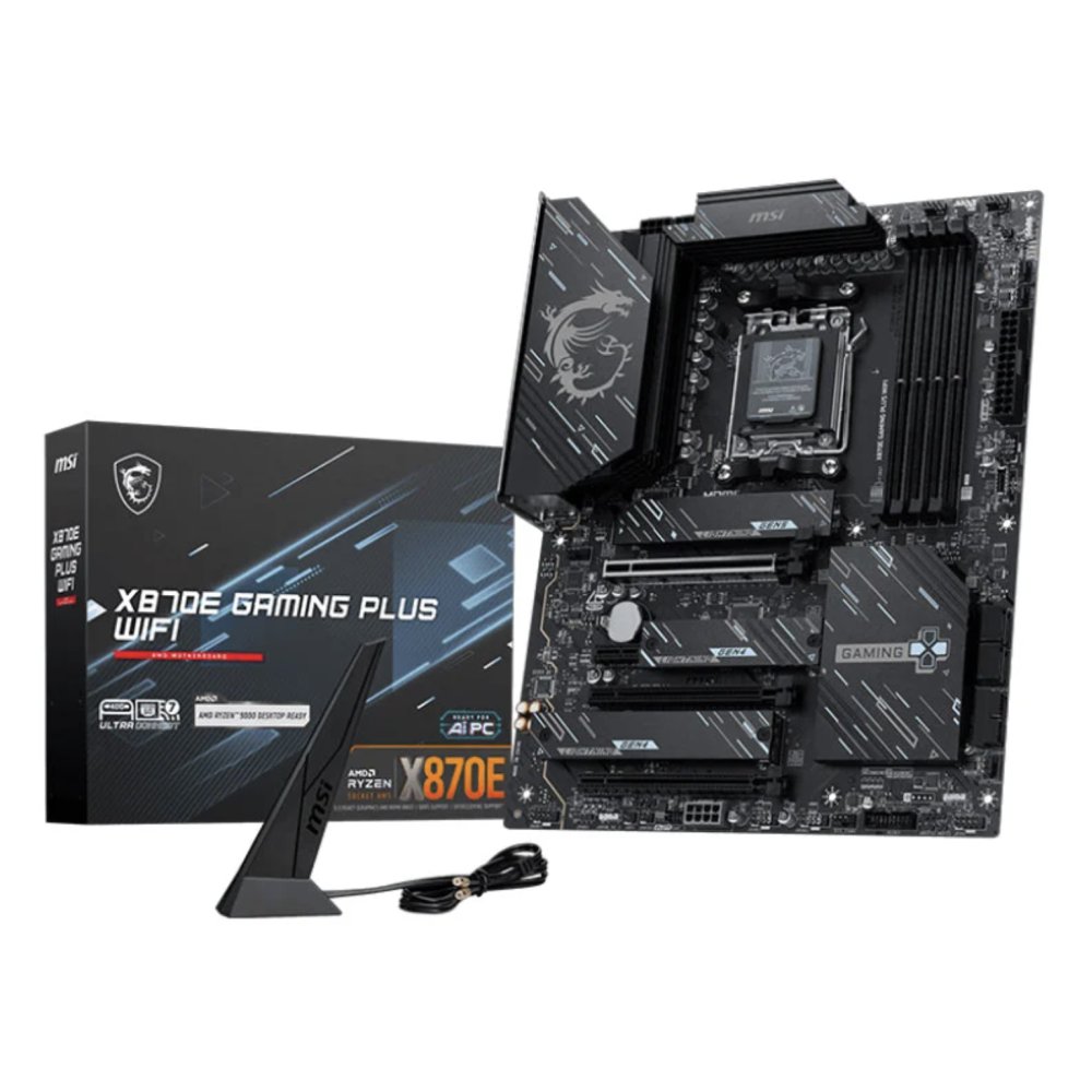 MSI X870E GAMING PLUS WIFI AM5 DDR5 PCIe 5.0 ATX Motherboard