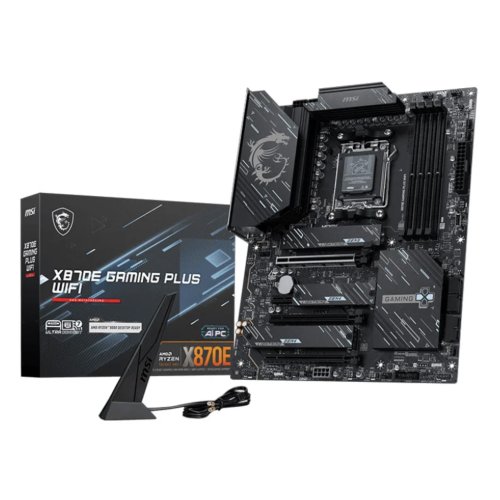 MSI X870E GAMING PLUS WIFI AM5 DDR5 PCIe 5.0 ATX Motherboard