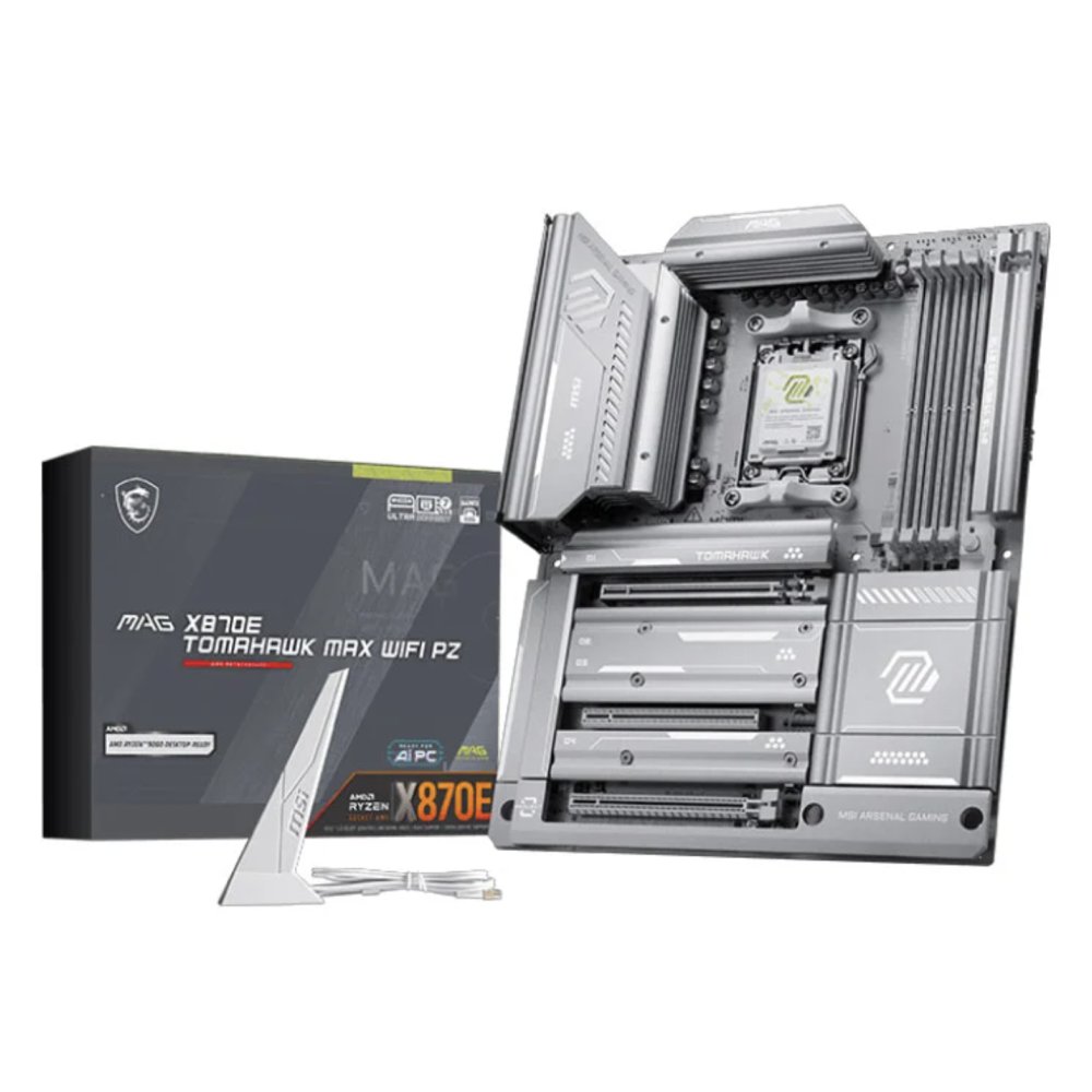 MSI MAG X870E TOMAHAWK MAX WiFi PZ AM5 DDR5 PCIe 5.0 Reverse Connector ATX Motherboard