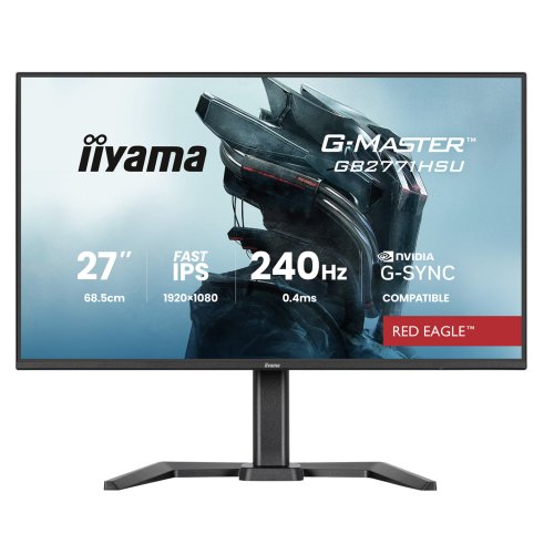iiyama 27" GB2771HSU-B1 G-Master RED EAGLE Full HD 240Hz Adaptive Sync Fast IPS Gaming Monitor thumbnail