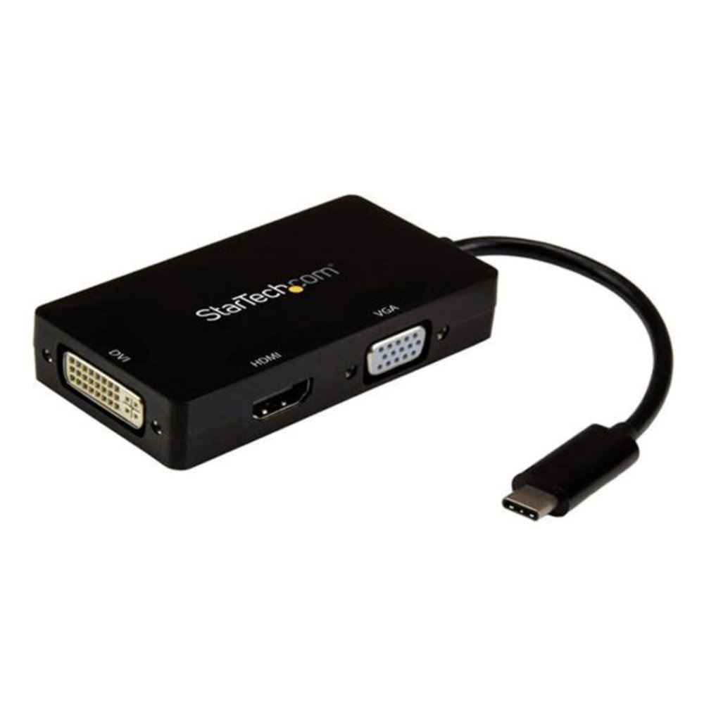 StarTech USB Type C Multiport Adapter USB C to HDMI DVI or VGA