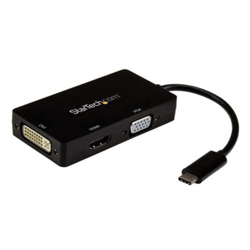 StarTech USB Type C Multiport Adapter USB C to HDMI DVI or VGA thumbnail