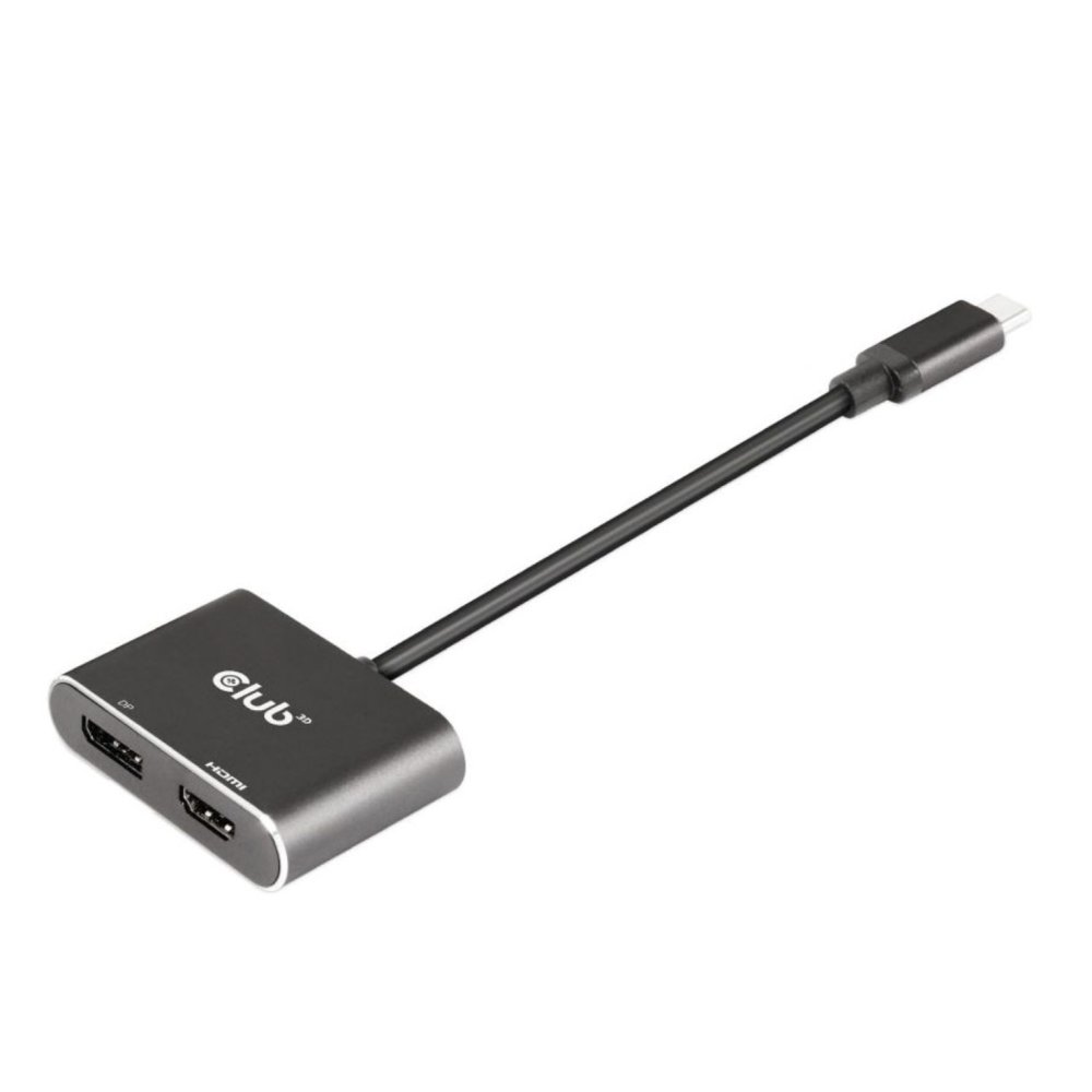 Club3D USB3.2 Gen2 Type-C(DP Alt-Mode) to DP And HDMI