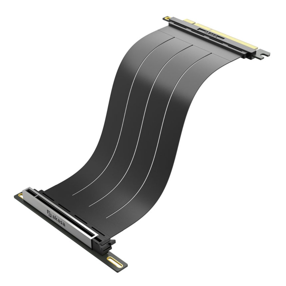 Akasa RISER BLACK X3 Mark V PCIe 5.0 (x16) GPU Riser Cable 300mm Black