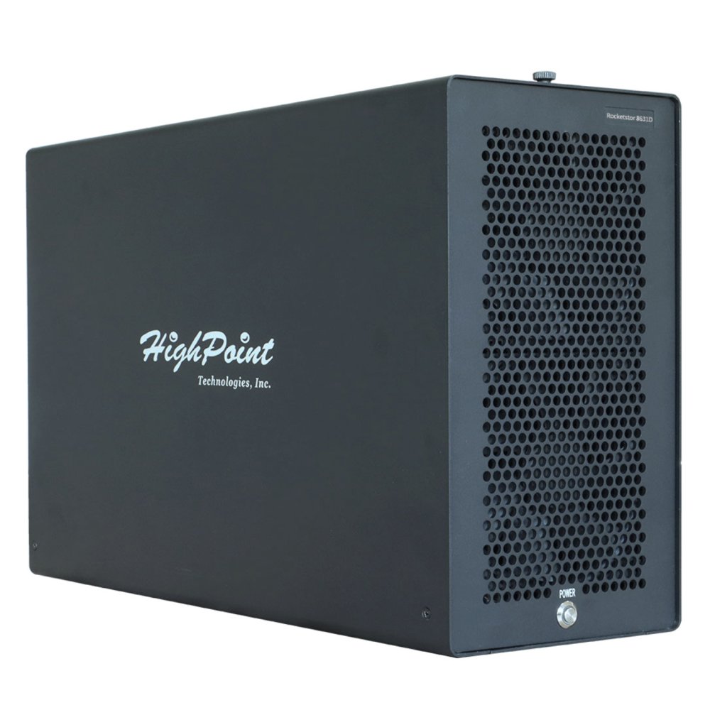 HighPoint RocketStor 8631D PCIe Gen5 x16 External CopprLink Expansion Enclosure