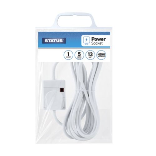 Status Extension Lead White 1 way 5m