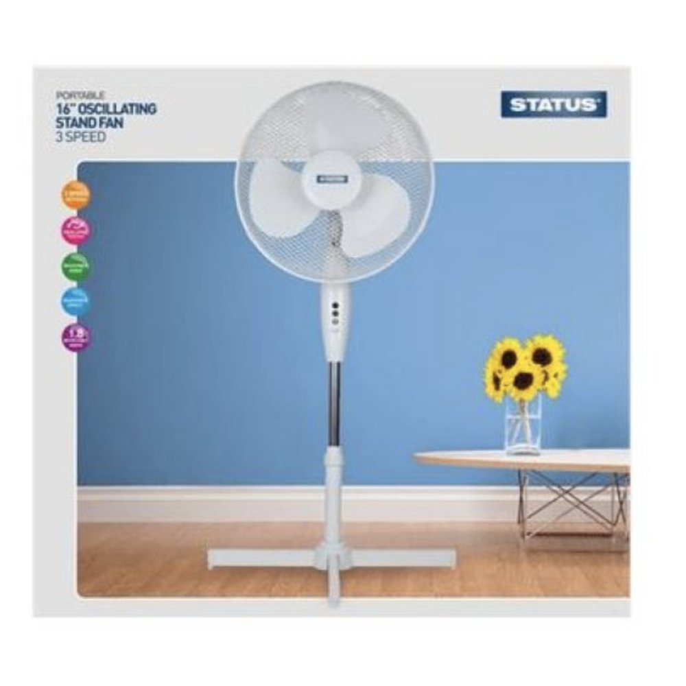 Status 16" Oscillating Stand Fan