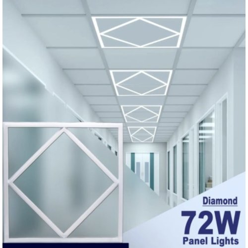 Brightex Diamond Led Panel Light 60 x 60cm 72w Cool White 2 Pack thumbnail