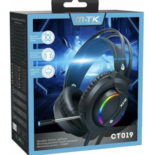 MTK Gaming Headphones With RGB LED 2.1M
